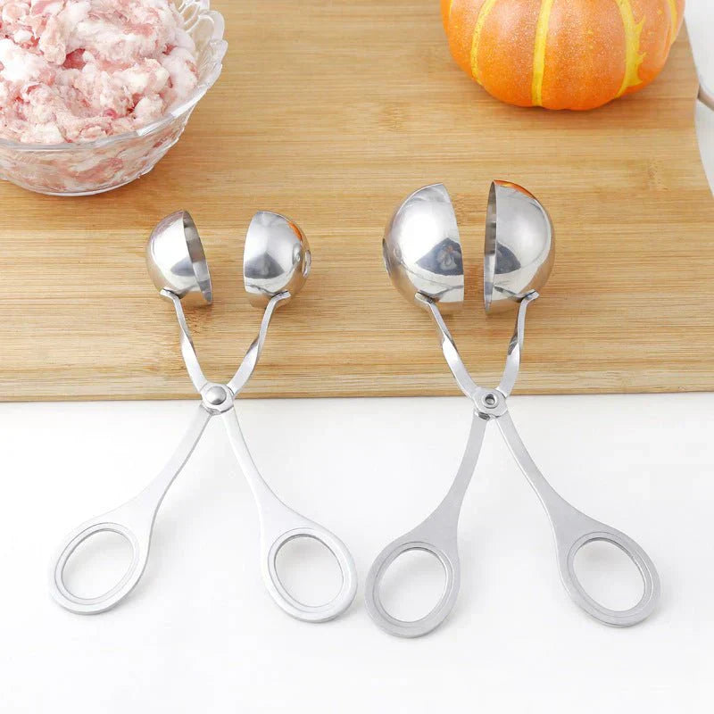 Stainless Steel Meatball Maker – Easy Shaping Tongs