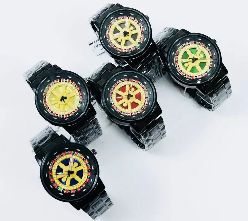 Roulette Dial Wrist Watch – Unique Casino-Style Watch